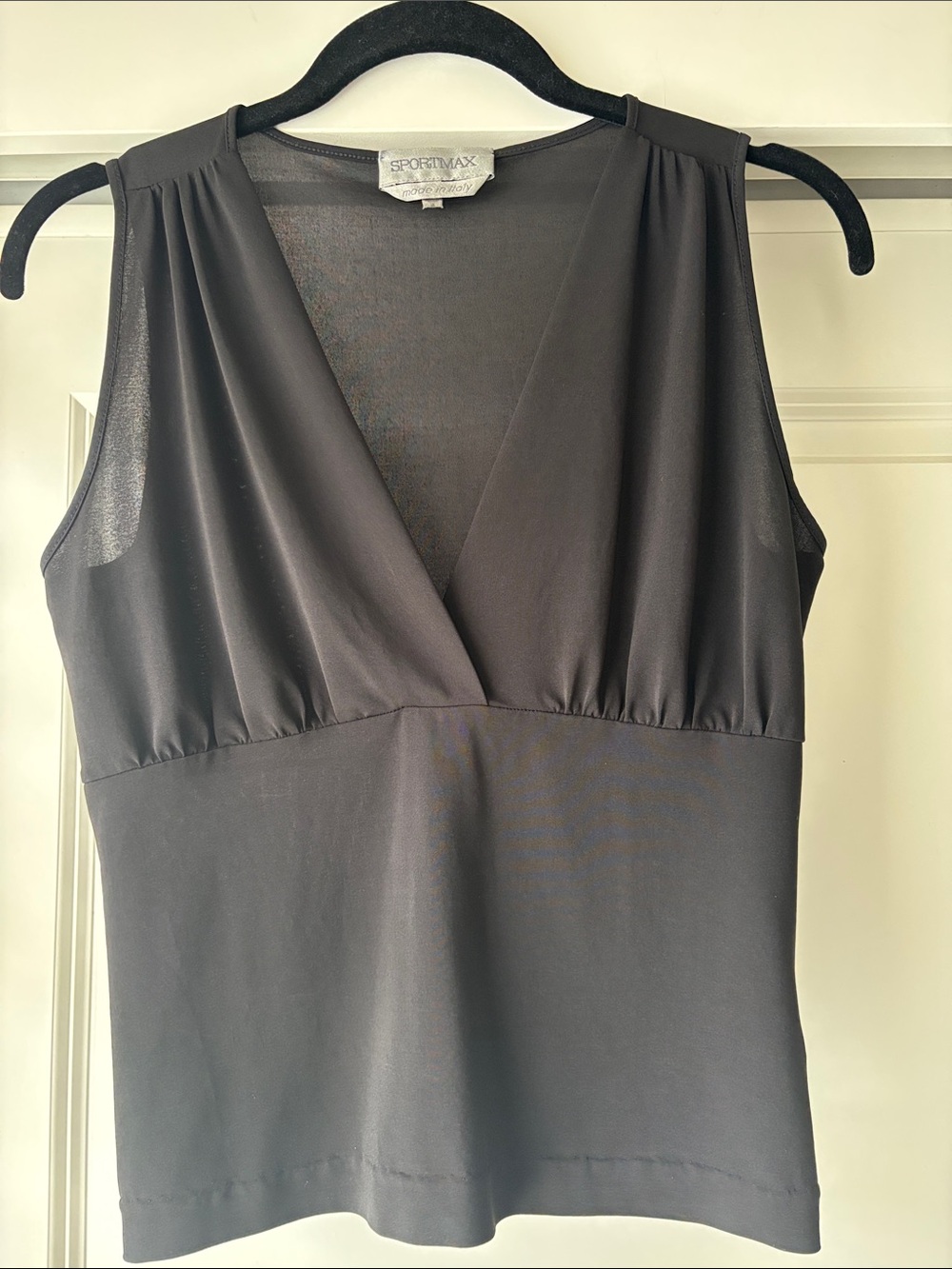 SPORTMAX (by MaxMara) Italian Sleeveless Spring Summer Shell Tank Top Small